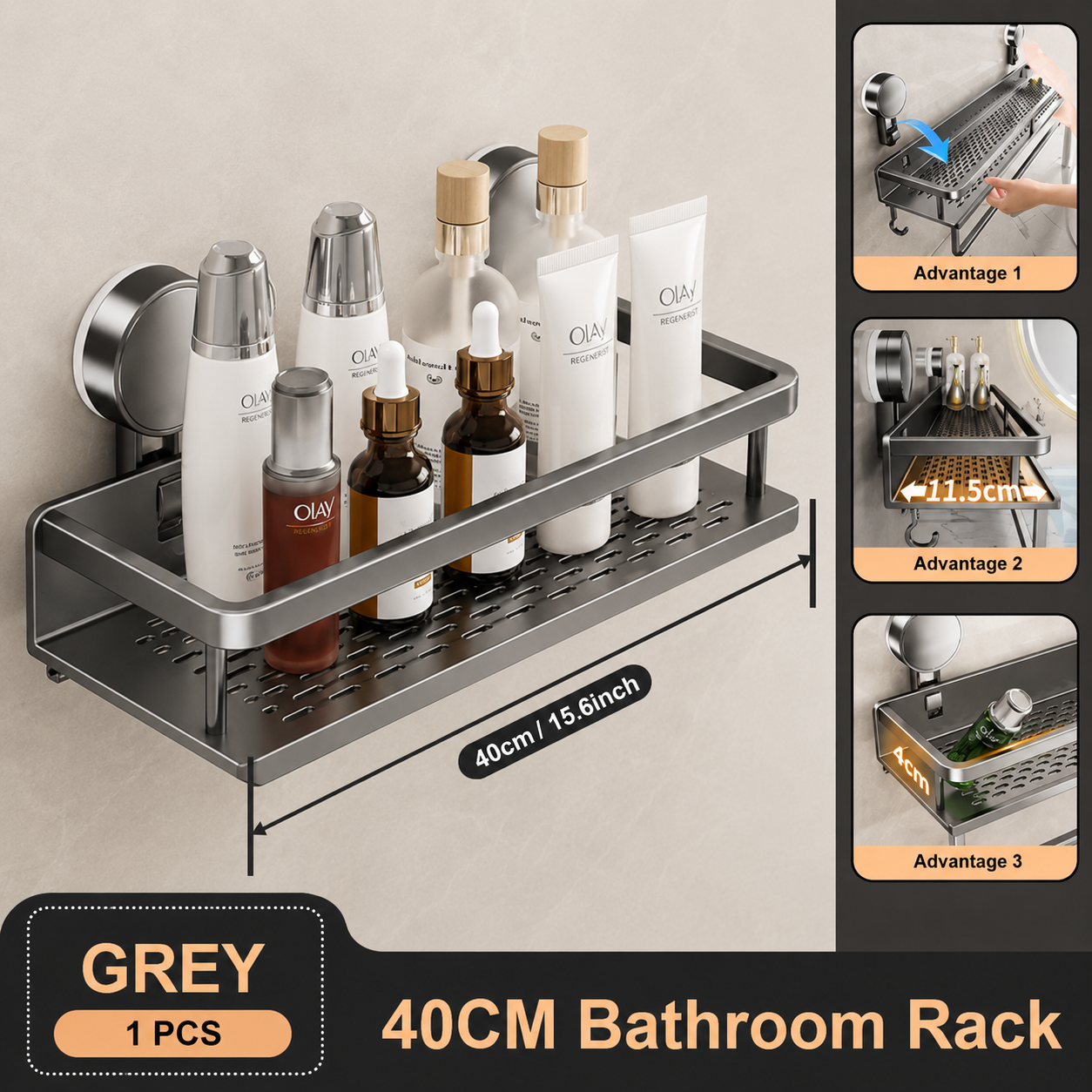 High Quality Aluminium Bathroom Shelf