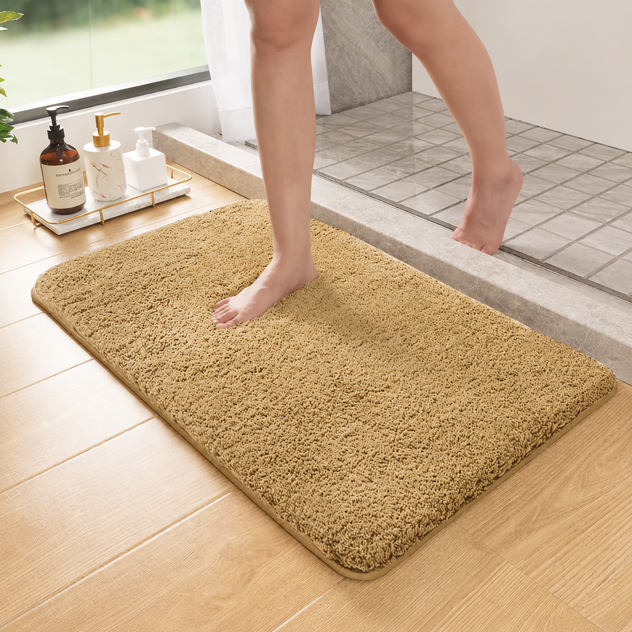 Cozy Furry Bathroom Mat