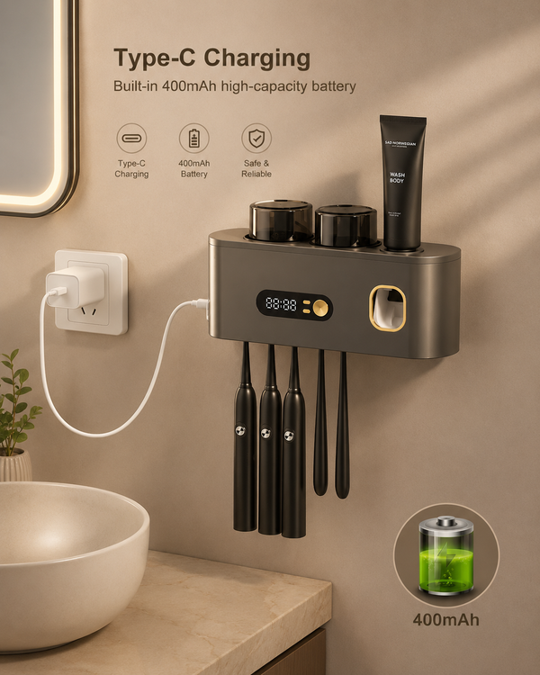 Smart Toothbrush Sanitizer Holder