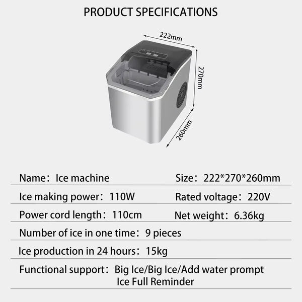 Fast Self-Cleaning Ice Maker